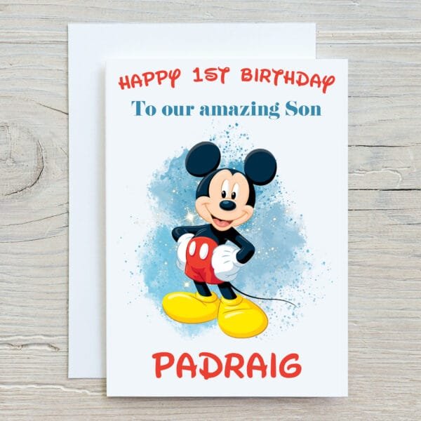 Mickey Mouse Card