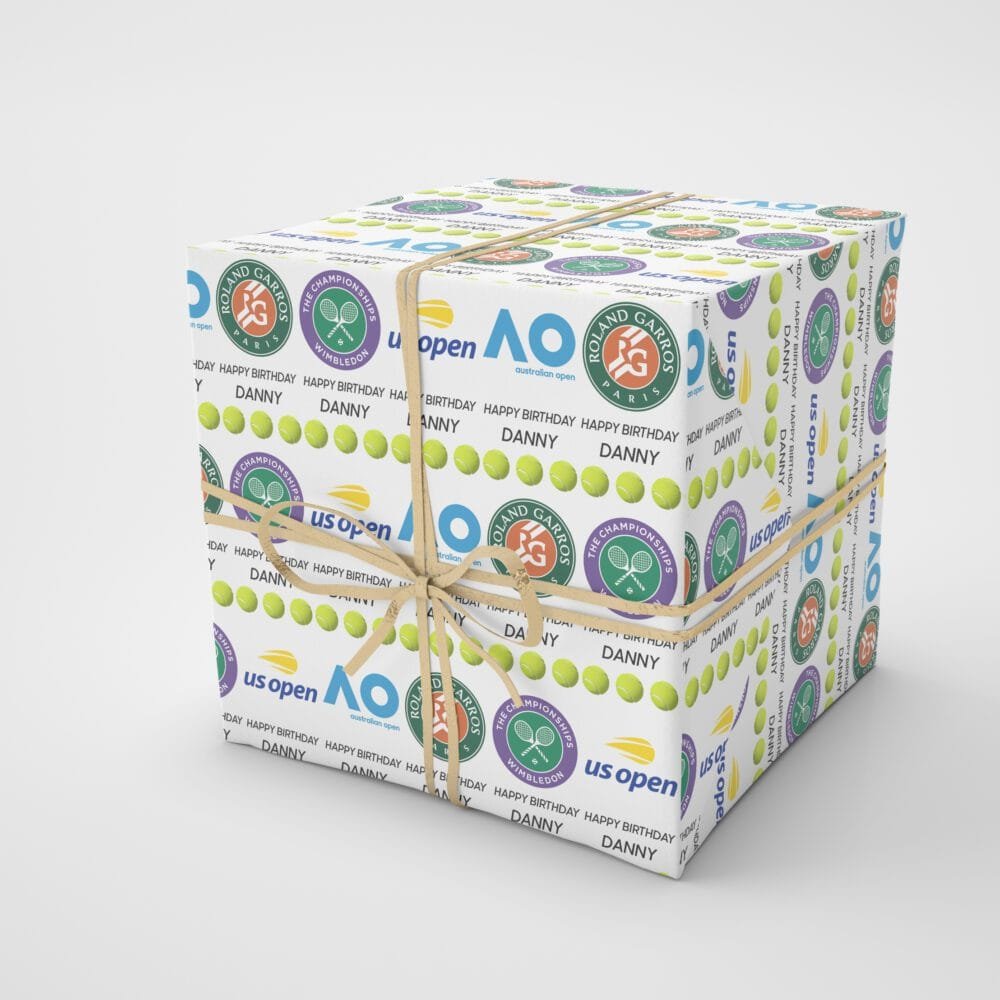 tennis grand slams giftwrap