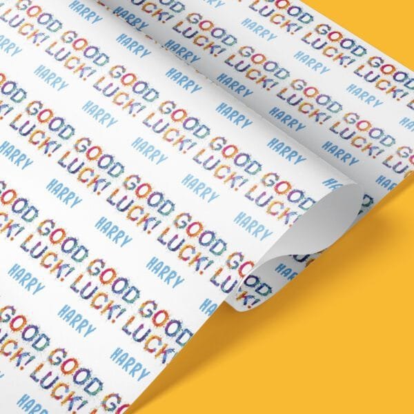 good luck gift wrap