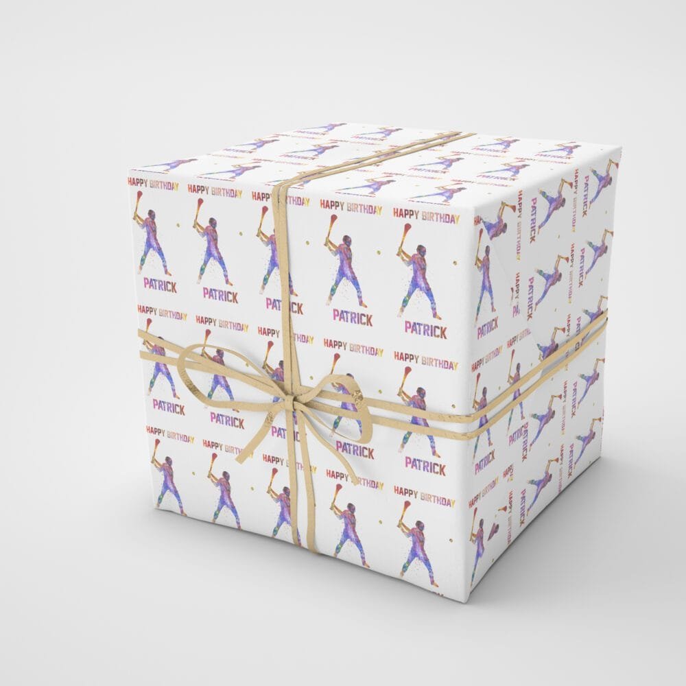 hurling gift wrap