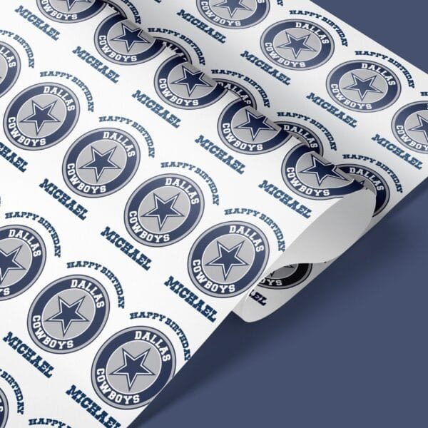 dallas cowboys giftwrap