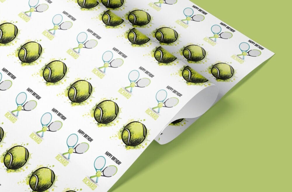 tennis balls giftwrap