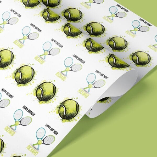 tennis balls giftwrap
