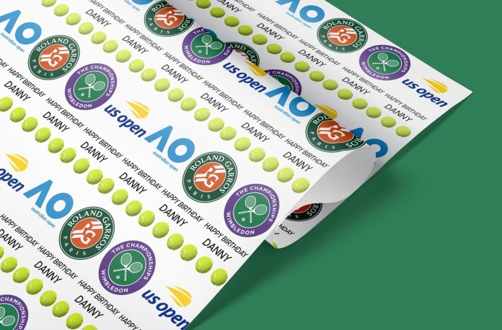 tennis grand slams giftwrap