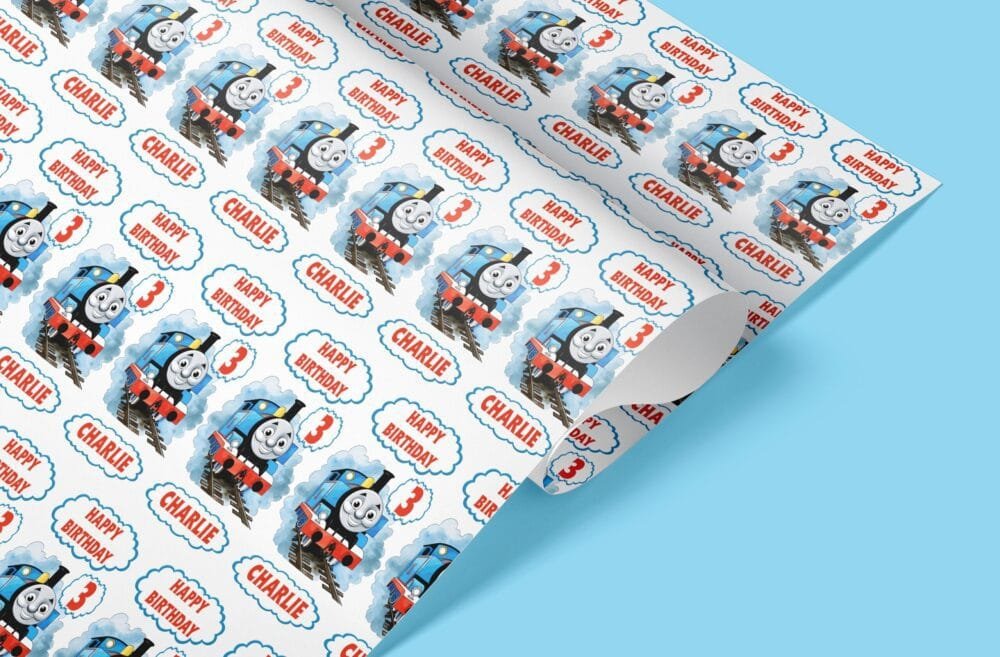 Thomas the tank engine giftwrap