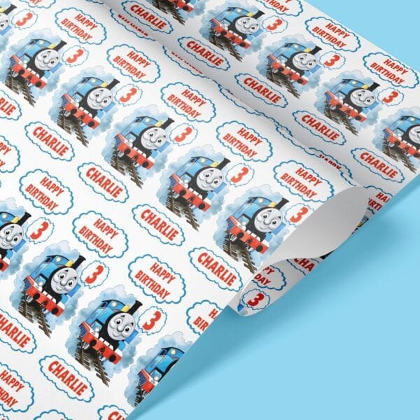 Thomas the tank engine giftwrap
