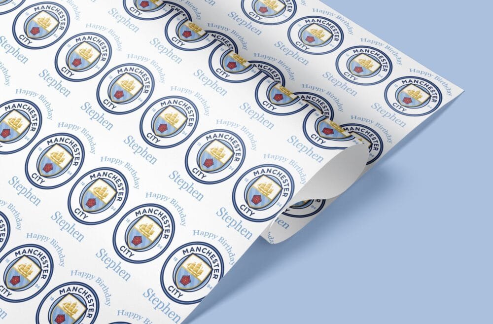 Man City fc giftwrap