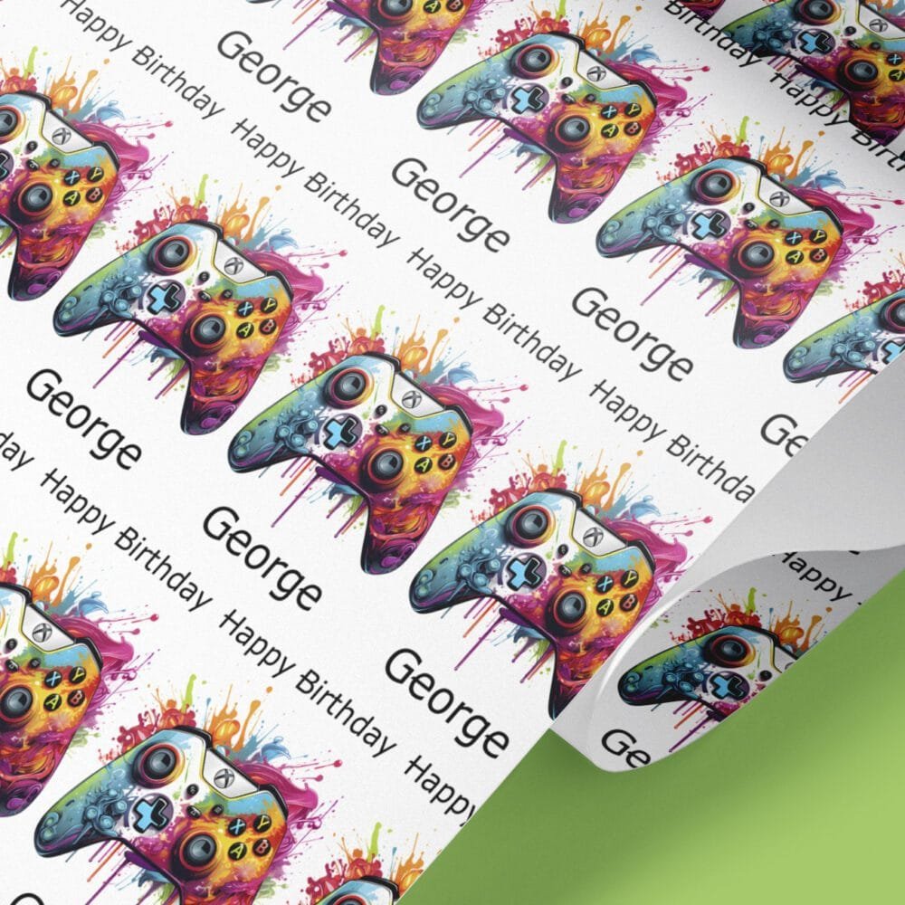 xbox wrapping paper