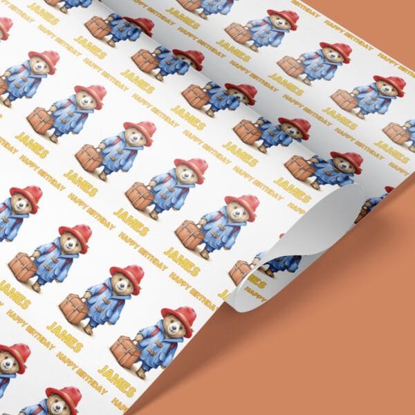 paddington wrapping paper