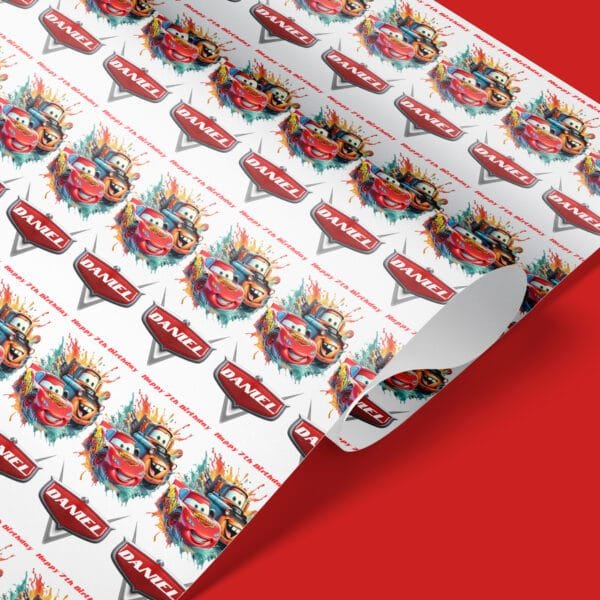 cars gift wrapping