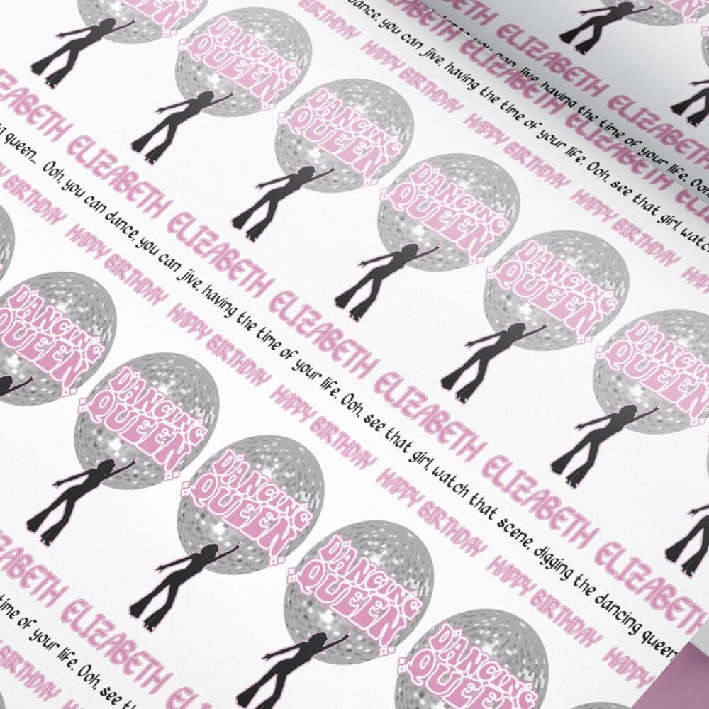 dancing queen gift wrap