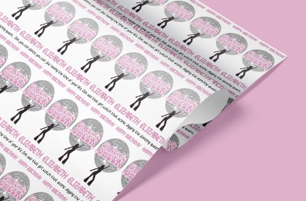 dancing queen wrapping paper
