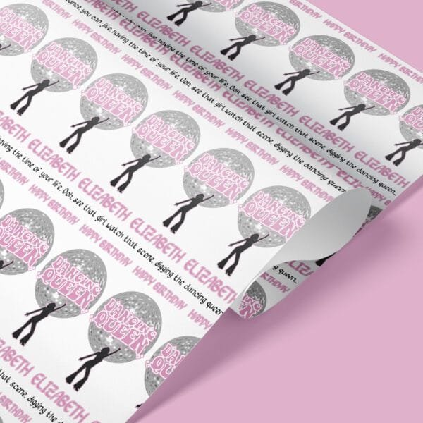 dancing queen wrapping paper