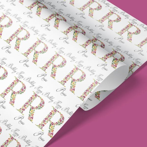 floral gift wrap