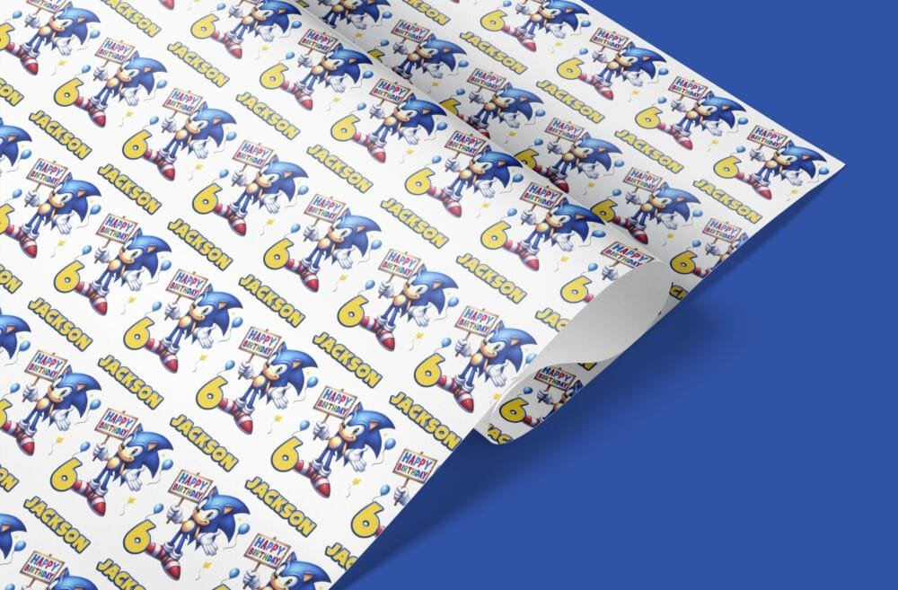 sonic wrapping paper