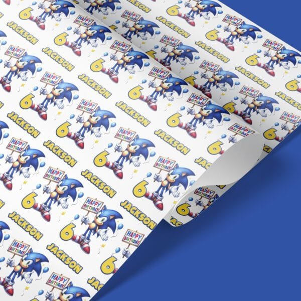 sonic wrapping paper