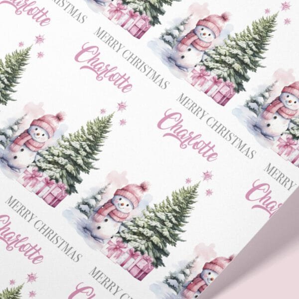 Pink Snowman
