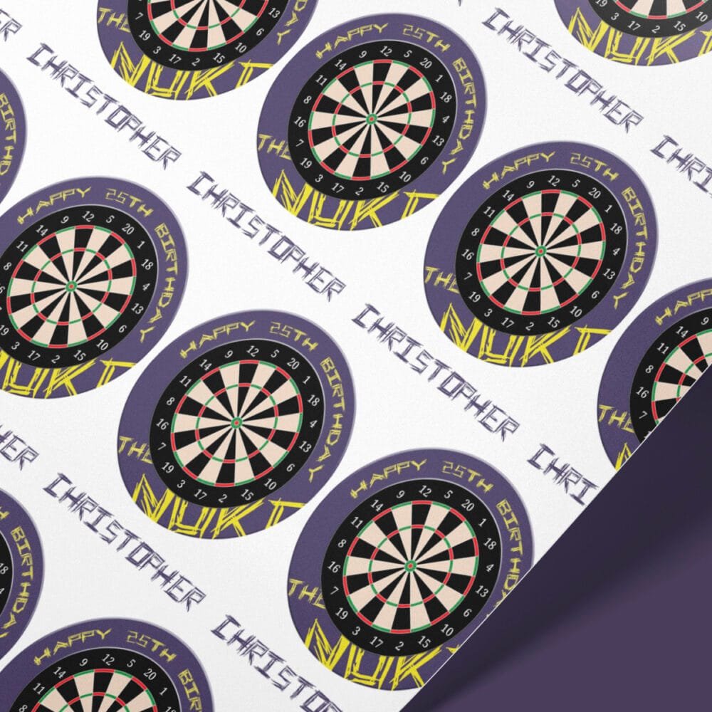 Luke Littler themed darts Wrapping Paper