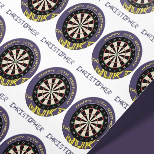 Luke Littler themed darts Wrapping Paper