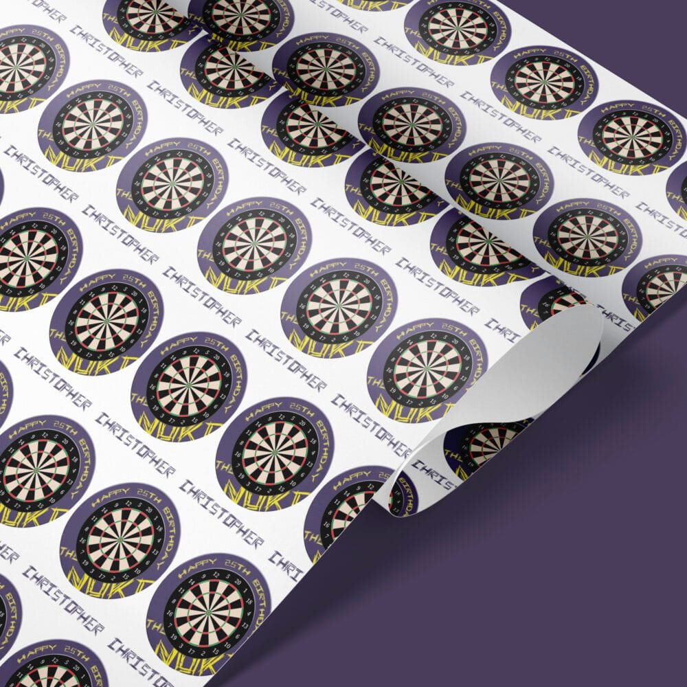 Luke Littler themed darts Wrapping Paper - Image 4