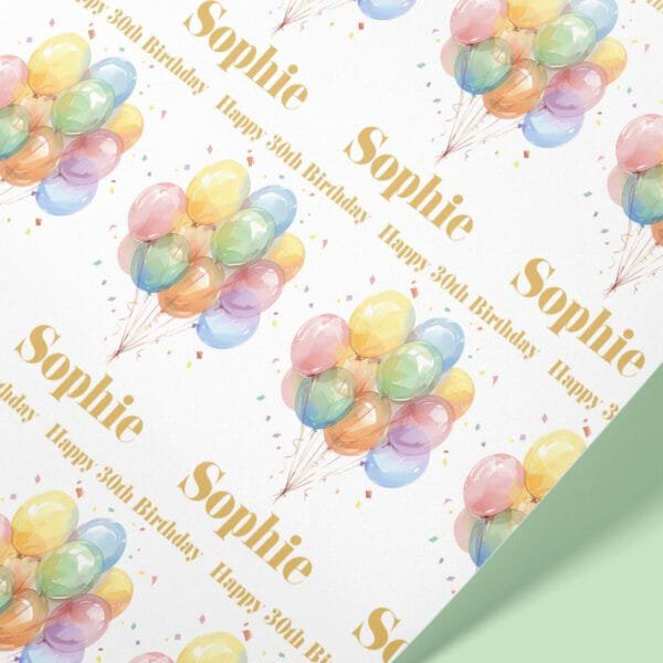 Balloon Gift Wrap