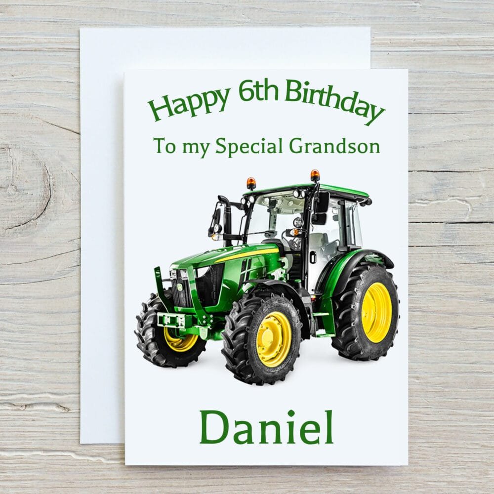 Green Tractor Card - Image 2