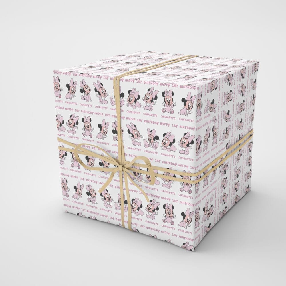 Baby Minnie Mouse Wrapping Paper - Image 4