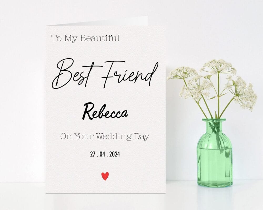 "To My Beautiful" Wedding Card - Image 2