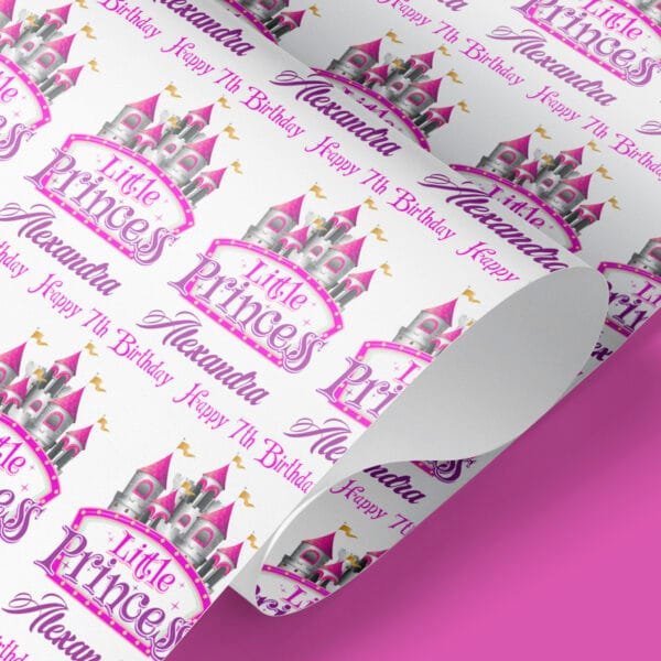 Little Princess Castle Wrapping Paper
