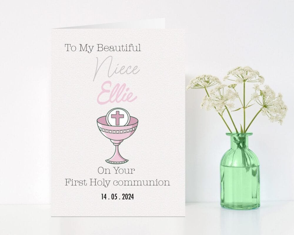 "To My Beautiful" First Holy Communion card - Image 2