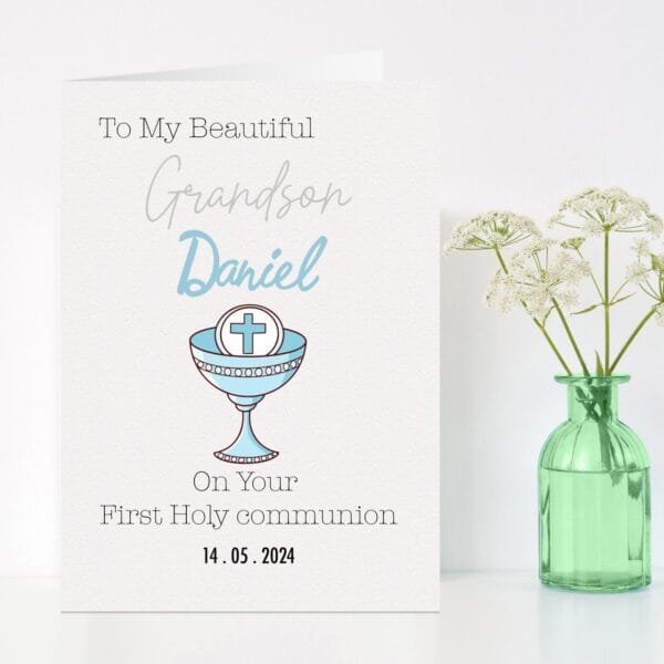 "To My Beautiful" First Holy Communion card