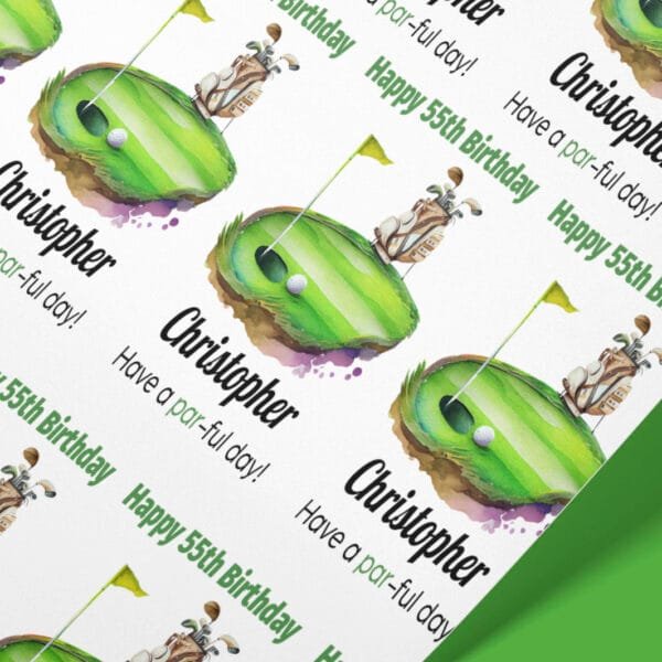 Golf Wrapping Paper