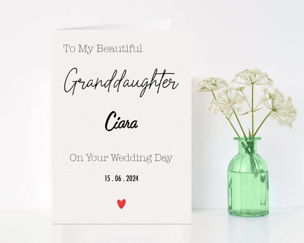 "To My Beautiful" Wedding Card - Image 5