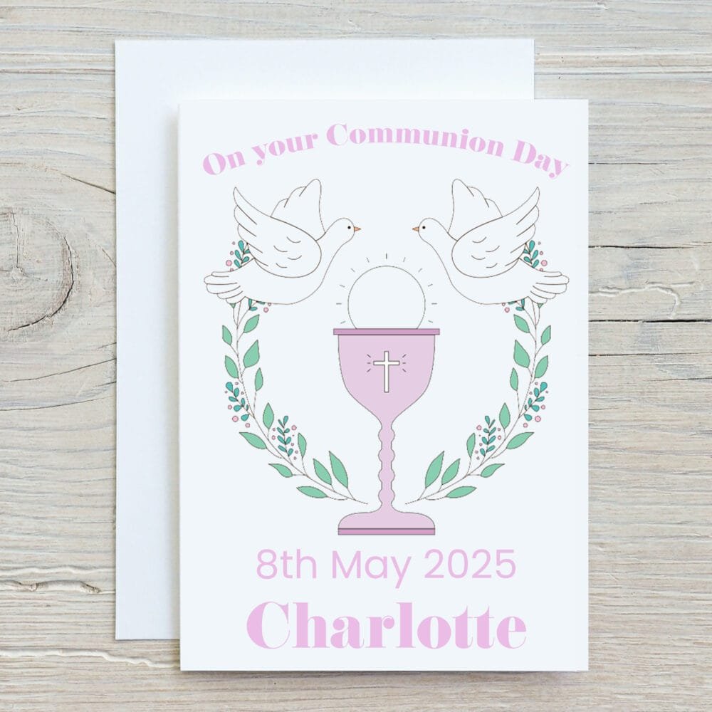 Girls Holy Communion Card - Image 2