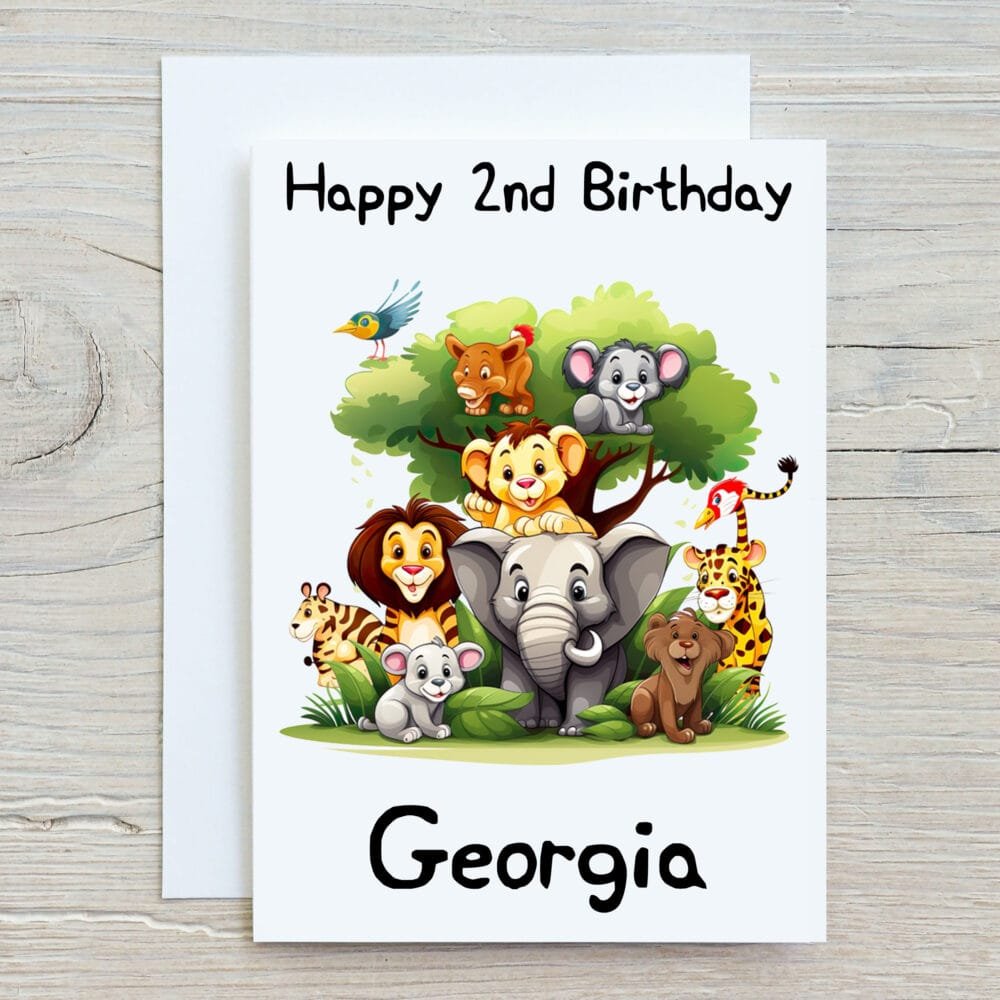 Jungle Animals Card - Image 3