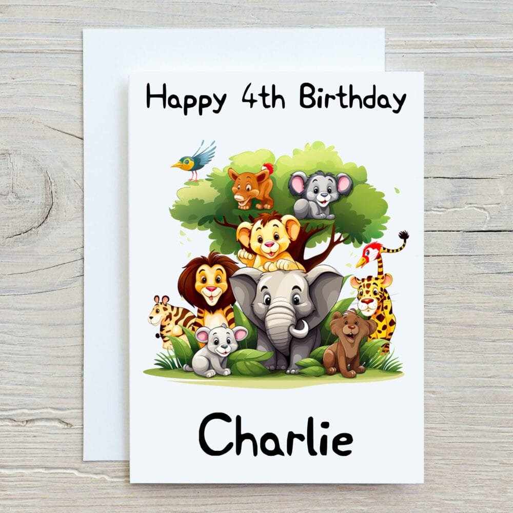 Jungle Animals Card - Image 4