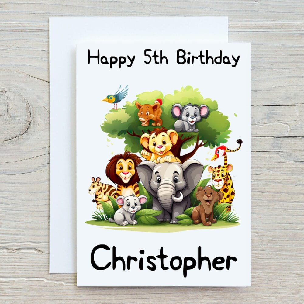 Jungle Animals Card - Image 5