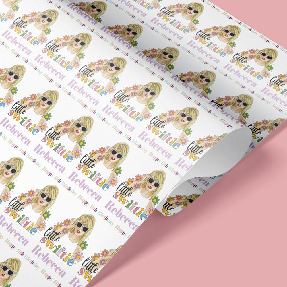 Little Swiftie | Taylor Swift Wrapping Paper - Image 3