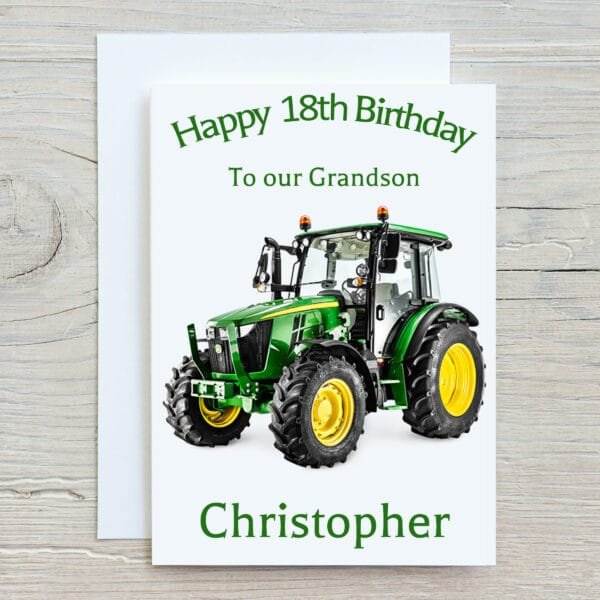 Green Tractor Card