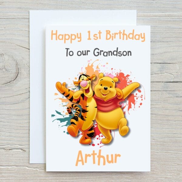Winnie the Pooh & Tigger Birthday Card
