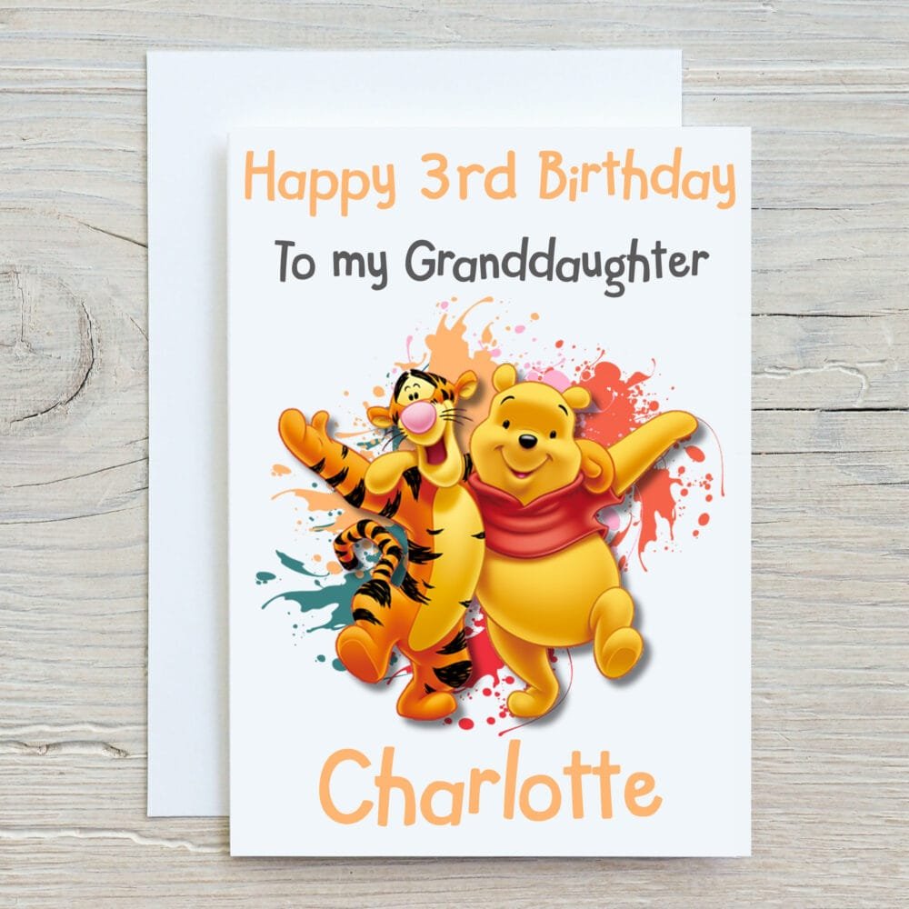 Winnie the Pooh & Tigger Birthday Card - Image 3