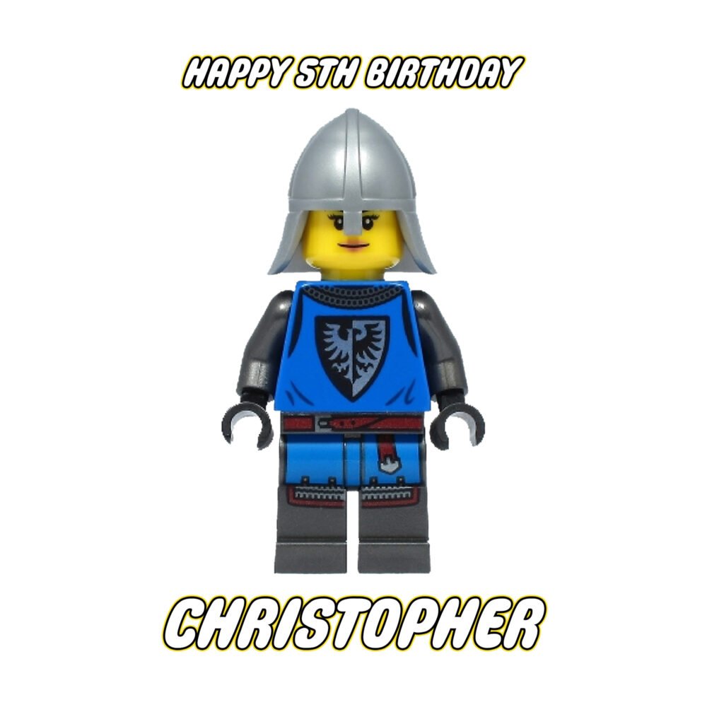 blue lego figure